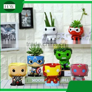 Wholesale Cheap Creative Handwork Cartoon The Avengers Ceramic Garden Flower Pot thumbnail-1