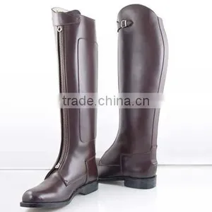 ARGENTANIAN STYLE ONE FRONT STRAP POLO PLAYER BOOTS LEATHER thumbnail-1