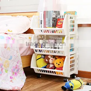 Household Storage 3 Tier Basket for Closet Office Garage Kitchen and Bathroom thumbnail-1