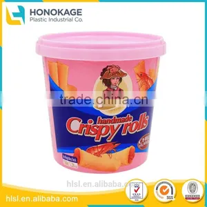 730ml IML Food Grade Plastic Bucket thumbnail-1