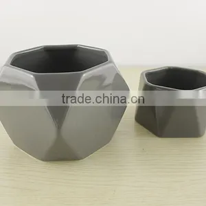 Factory Wholesale Custom Design Prismatic Holder Ceramic Candle Jar thumbnail-6