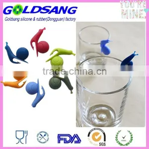 6pcs Cute Snail Shape Silicone Tea Bag Holder thumbnail-1