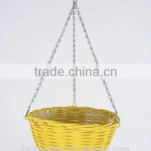 Natural Garden Wicker Hanging Flower Baskets thumbnail-5