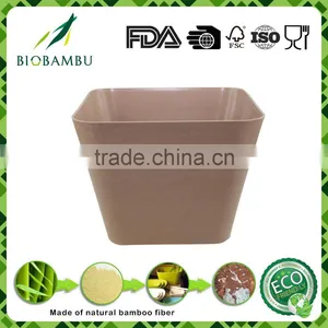 Unbreakable High Quality Bamboo Fiber Mini Flower Pot thumbnail-1