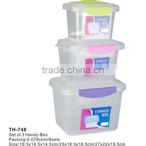 Plastic Handy Box and Storage Box With Handle thumbnail-1