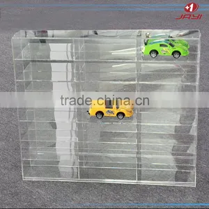 China Wholesale Wall Mounted Crystal Clear Acrylic Lucite Plastic 1:64 Car Model Display Case thumbnail-2