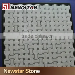 Newstar Basketweave Marble Mosaic Price for Mosaic Tiles Bathroom Mosaic thumbnail-2