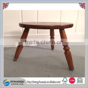 Large 12 Inch Brown Painted Wooden Spindle Table Chair Legs thumbnail-1