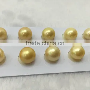 AAA 11-12mm Golden South Sea Loose Pearl Beads thumbnail-1