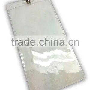 4" * 8" ID Badge Holder With Metal Clip, Name Tag Holder, ID Card Holder With Clip thumbnail-1