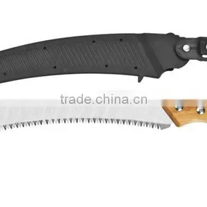 Wooden Handle Tool" Pruning Saw:" With Grinded Teeth thumbnail-1