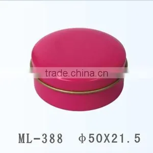 Round Cosmetic Tin Box thumbnail-1
