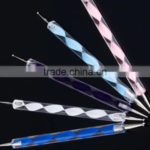 5 PCS 2-way Marbleizing Nail Art Tools Dotting Painting Pen thumbnail-1