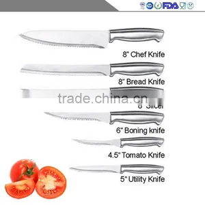 Manufacturers Selling Household 12 Sets Multi-function Stainless Steel Kitchen Knife Cut Bread thumbnail-4