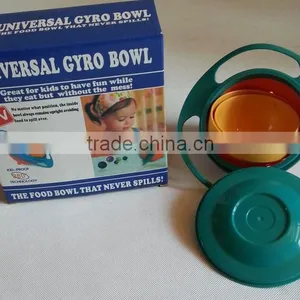 UCHOME High Quality 360 Degrees Rotating Bowl Kids Universal Gyro Plastic UFO Style Baby Bowl thumbnail-6