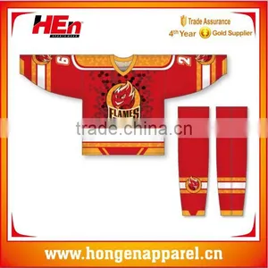 Hongen Apparel Custom Hockey Jerseys & Uniforms | Ice Hockey Socks & Practice Shirts thumbnail-1