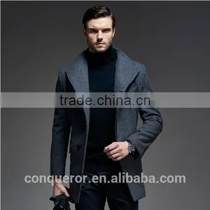 Wool Winter Coat . Men Overcoat BCL004 thumbnail-1