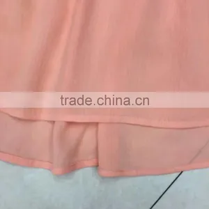 China Embroidery Fashion Women Chiffon Tops Garment Stock Lot thumbnail-2
