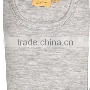 Custom Male Pure 100% New Merino Wool Men's Midweight Crew Outdoor Athletics Sports Long Sleeves Winter Clothing Thermal Underwe thumbnail-5