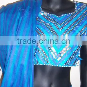 BLUE CHANIA Lehenga Choli BLOUSE DUPATTA thumbnail-3