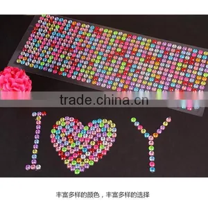 Food Grade Rhinestone Diamond Sticker Large Acrylic Gems Self Adhesive Sticker thumbnail-4
