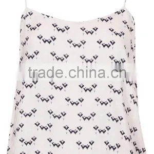Heart Print Sleeveless Girl in Pajamas Photo thumbnail-5