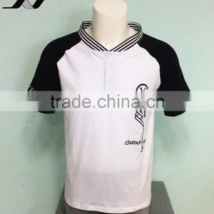 2016 JXY Hit Color T-shirt With Strip Collar For Man thumbnail-4