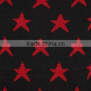 Crew Neck Pullover Blend Knit Star Pattern Fashion Mens Winter Jacquard Sweater thumbnail-3