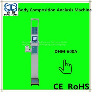 DHM-600A Медицинский и персональный анализ состава тела, анализ жировой массы тела, измерение артериального давления, ультразвуковой весовыи измеритель роста thumbnail-1