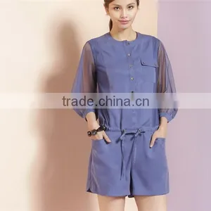 The Gauze Fan k 'ua Loose Stitching Culottes Female Jumpsuits thumbnail-1