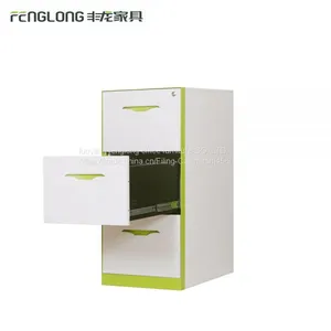 Steel Office Furniture Knock Down High Quality Luoyang Office Metal 3 Drawer File Cabinet thumbnail-4