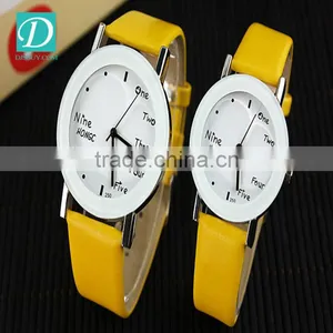 2016 Colorful Geneva Leather Casual Quartz Watch Student Wrist Watch thumbnail-4