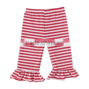 New Design Baby Cotton Stripe Petti Pants Wholesale Children's Boutique Capris thumbnail-1