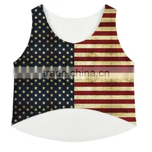 Cotton Tank Top Short Front Long Back Printed Patchwork Size:Free Size Sold By PC thumbnail-2