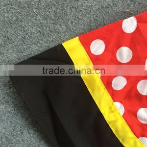 2016 New Summer Dress Girls Red Dot Minne Mouse Cute Party Dress Baby Kids Wear Clothes With Accessories Set thumbnail-4