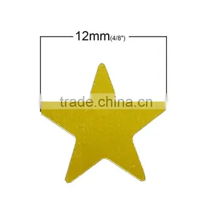 PVC Confetti Party Decoration Pentagram Star Golden thumbnail-2
