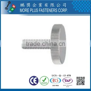 DIN653 Stainless Steel Knurled Thumb Screw Passivated thumbnail-5