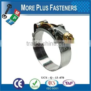 Made in Taiwan Stainless Steel Strong Stainless Steel Hose Clamps Flexible Hose Clamp T Bolt Hose Clamp thumbnail-1