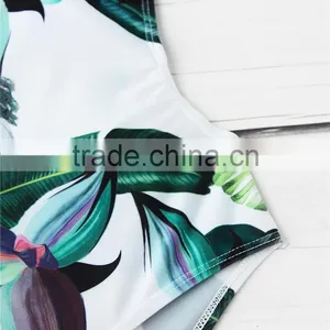Sexy One Piece Bathing Suit Backless Printed Swimwear thumbnail-5