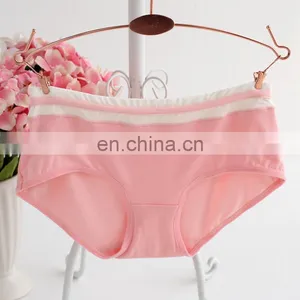 High Quality Soft Cotton Striped Print Panty Sexy Girls Preteen Underwear thumbnail-4