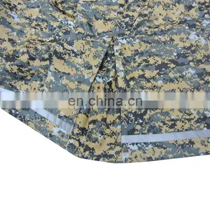 Waterproof Camouflage Military Nylon Reflective Raincoat thumbnail-6