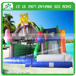 China Inflatable Bouncy Sponge Cartoon Castle thumbnail-1