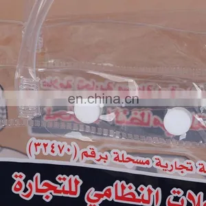Transparent Wholesale Clear Plastic Shopping/clothing/gift Pvc Bag With Handing Button thumbnail-3