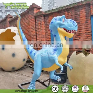 Fiberglass Cartoon Statue Dinosaur King for Amusement Park thumbnail-4