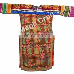 Balochi Afghan Tunic-Afghani Embroidered Tunic -Afghani Mirror Work Tunic -Vintage Tunic Tops- Tribes Textile Costumes Kurta thumbnail-4
