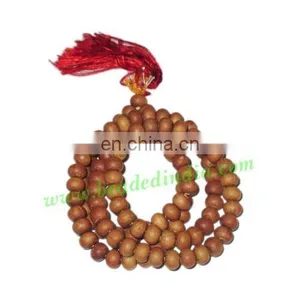 White Sandal Wood Beads Mala, Holy Wood Beads-Seeds String (mala), Size: 6mm thumbnail-1