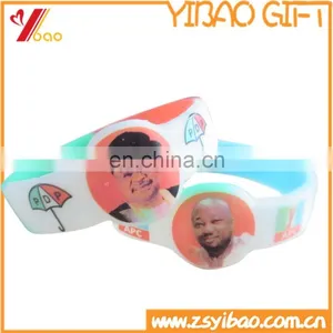 Cheapest Customized Printed Logo Silicone Wristband thumbnail-3