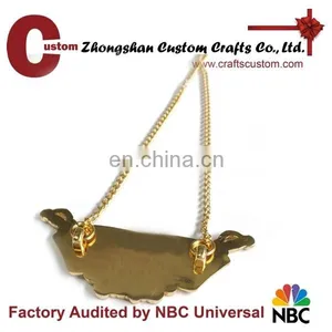 Custom Beautiful Sword and Letter Pendant Alloy Gold Plated Charm Pendant thumbnail-5