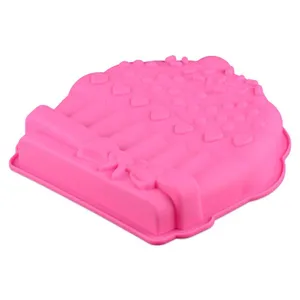 Free Sample Food Grade Heat Resistant Nontoxic Silicone Cake Mold Baking Mousse Friandises Pudding Mold Tool Baby Hat thumbnail-3