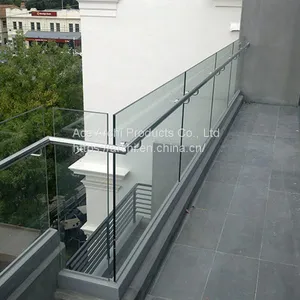 Balcony Aluminum U Base Channel Tempered Glass Deck Balustrade Aluminum Railing thumbnail-4
